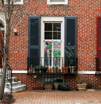 shutters on house in philadelphia