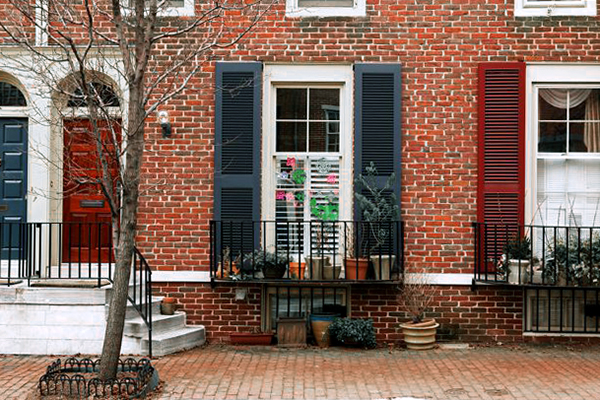 shutters on house in philadelphia